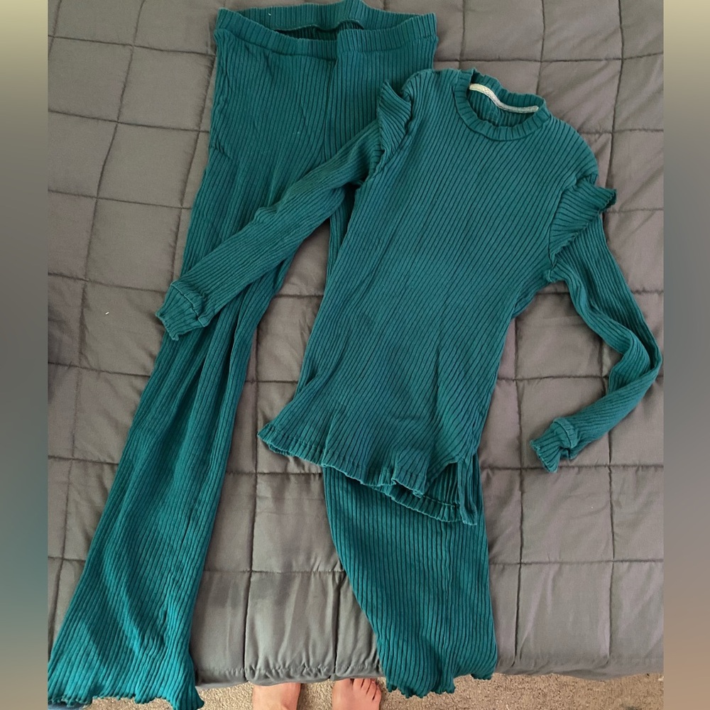 Intimissimi Green Ribbed PJ set